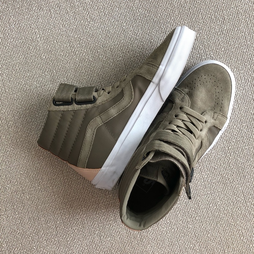 VANS GREEN SK8-HI REISSUE V STRAP